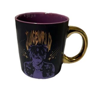 Juice WRLD Black and Purple Mug with Gold Handle